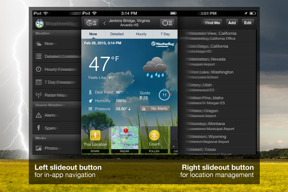 WeatherBug Elite iPhone WeatherBug Elite iPhone
